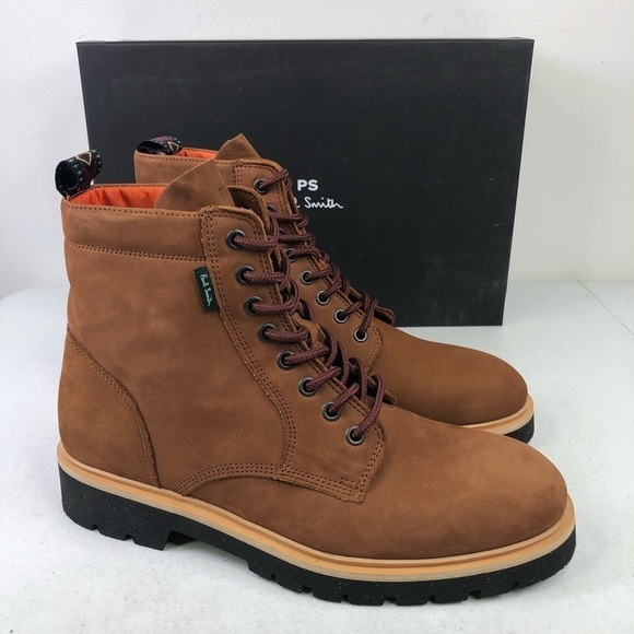 PAUL Smith Men’s Fowler Cow Leather Lace Up Boots - Picture 1 of 9